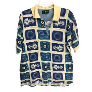 Women's Classic‎ 90s 2-Button Short Sleeve Golf Shirt Oversized Small (XL Fit)